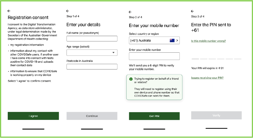 Figure 4 showing registration consent