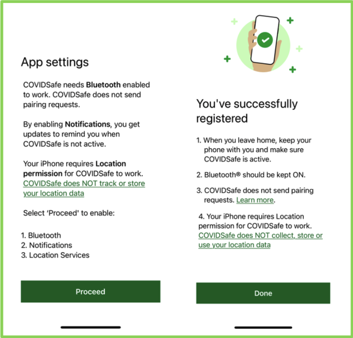 Figure 5 showing App settings