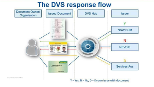 Diagram of the DVS Hub and the DVS response